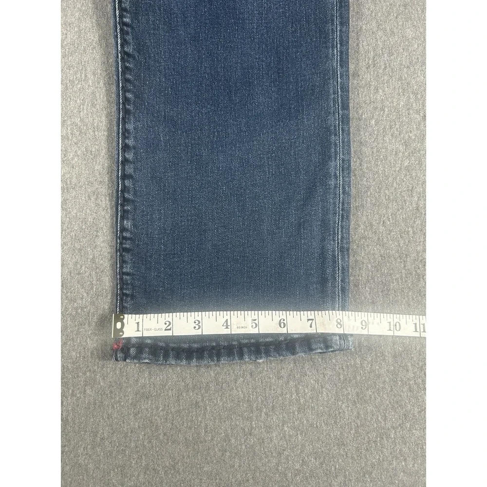True Religion Ricky Relaxed Straight Jeans with Red‎ Contrast Stitching Size 40